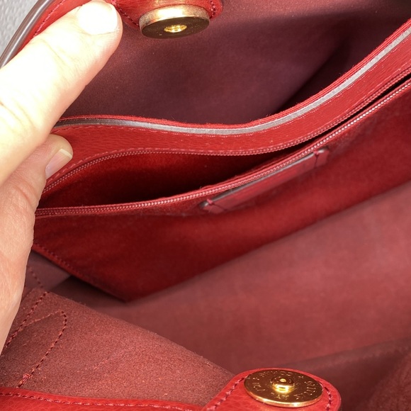 NWT authentic Coach bag Red Leather - Picture 10 of 13